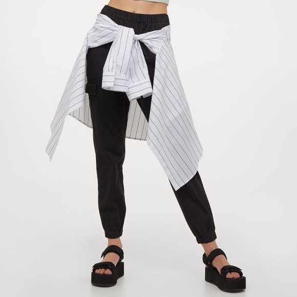 H&M Cargo Jogger Pants Size 4 - Picture 4 of 6